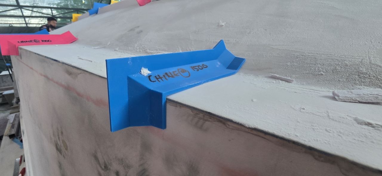 3D printed chine reference bracket