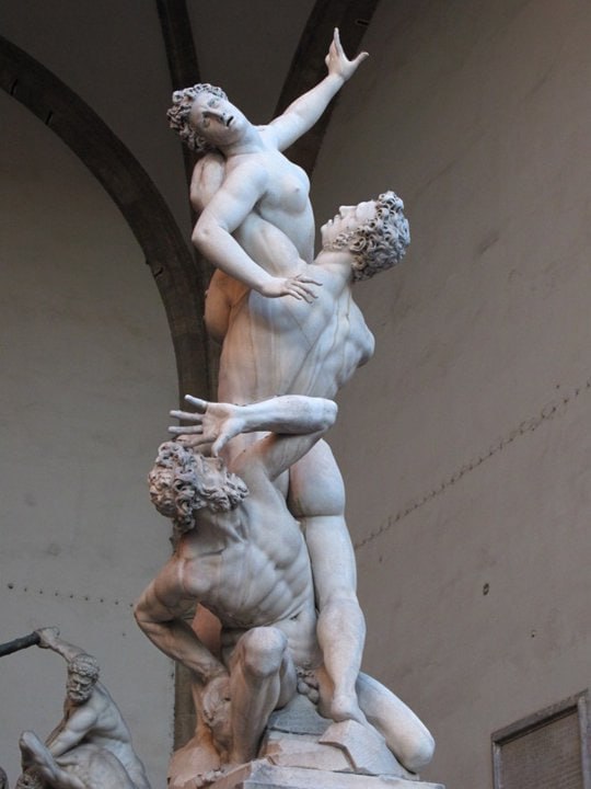 Giambologna sculpture — compound spiral form
