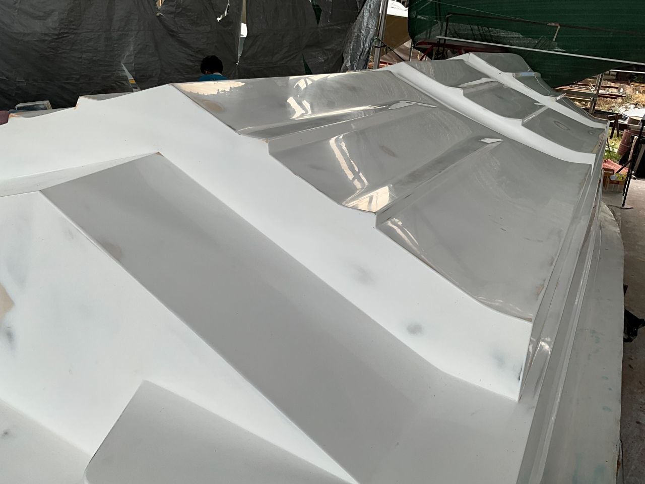 Compound deck surface detail