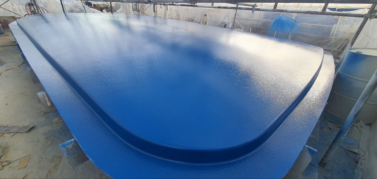 Blue composite deck panel